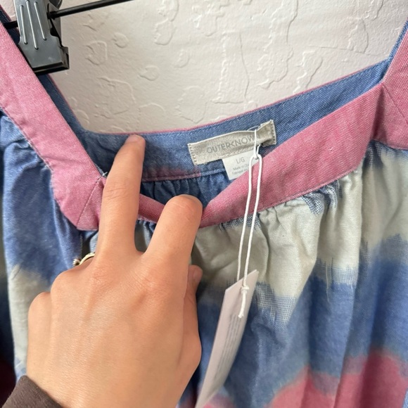 Outerknown Multicolor Large Miro Cotton Swing Babydoll Dress - Picture 5 of 7